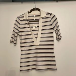 NWT Free people striped shirt XS